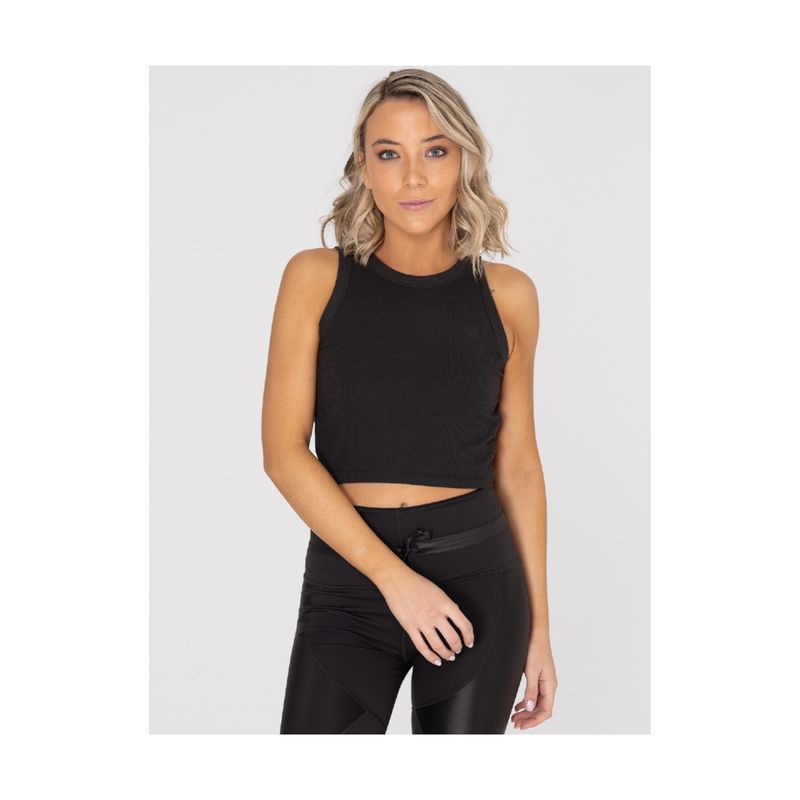BSOUL - Top Mujer CROP ZIA BLACK BSOUL