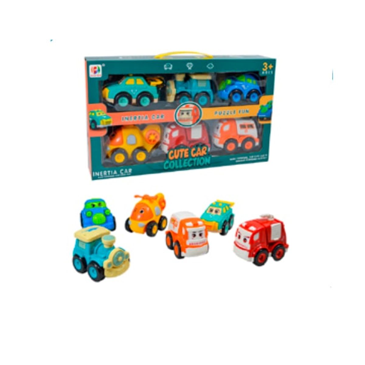 GENERICO - Carros Cute Car 6Pc P36