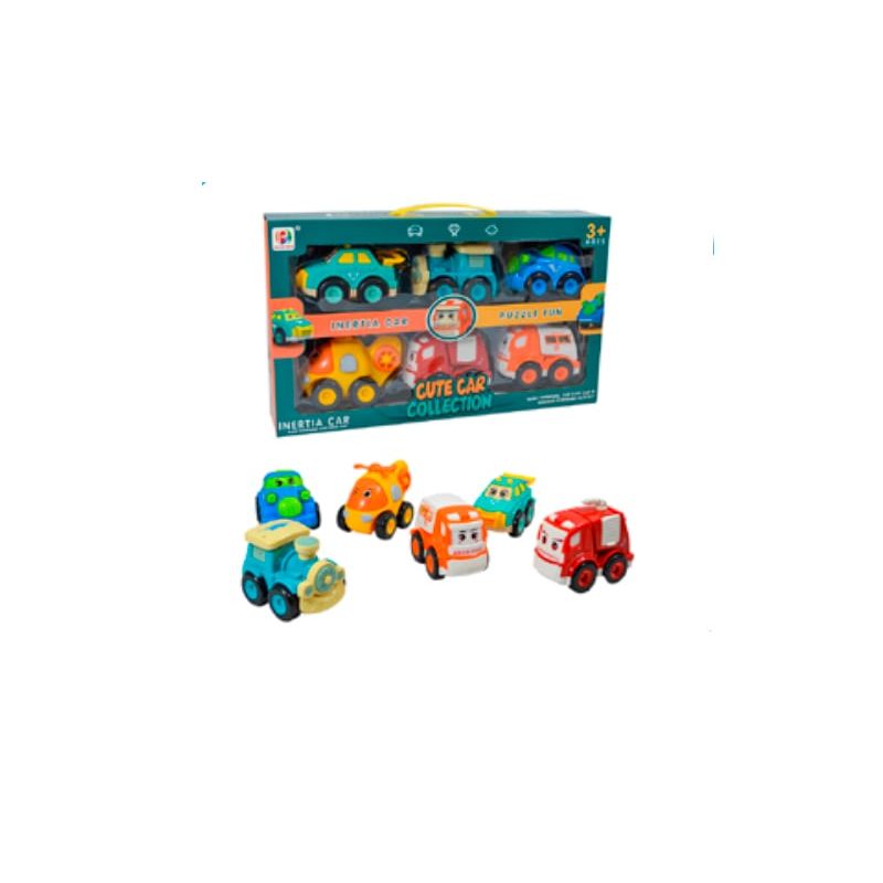 GENERICO - Carros Cute Car 6Pc P36