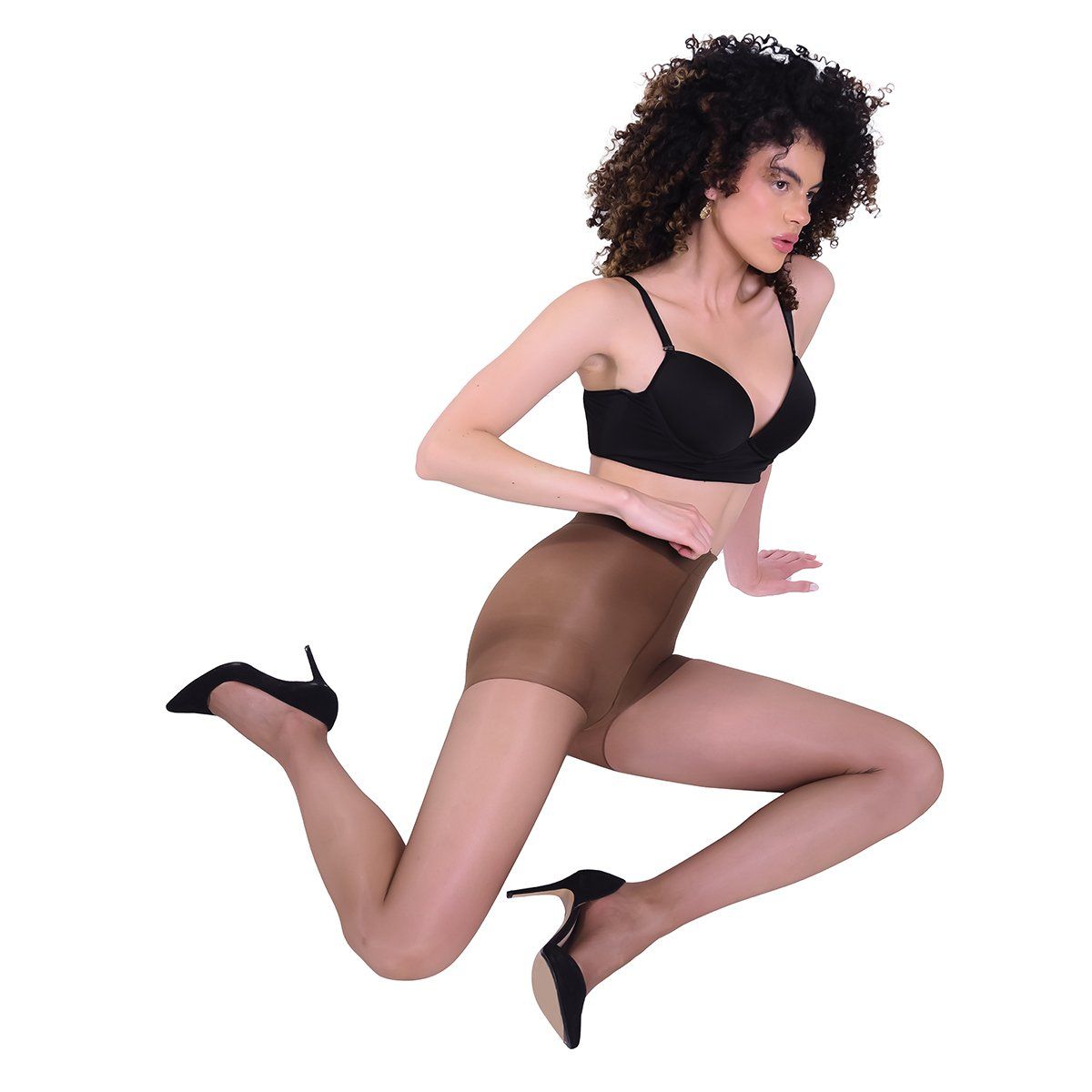 RITCHI - Media Velada Ritchi para Mujer Chic Seda Fría Alta Transparencia