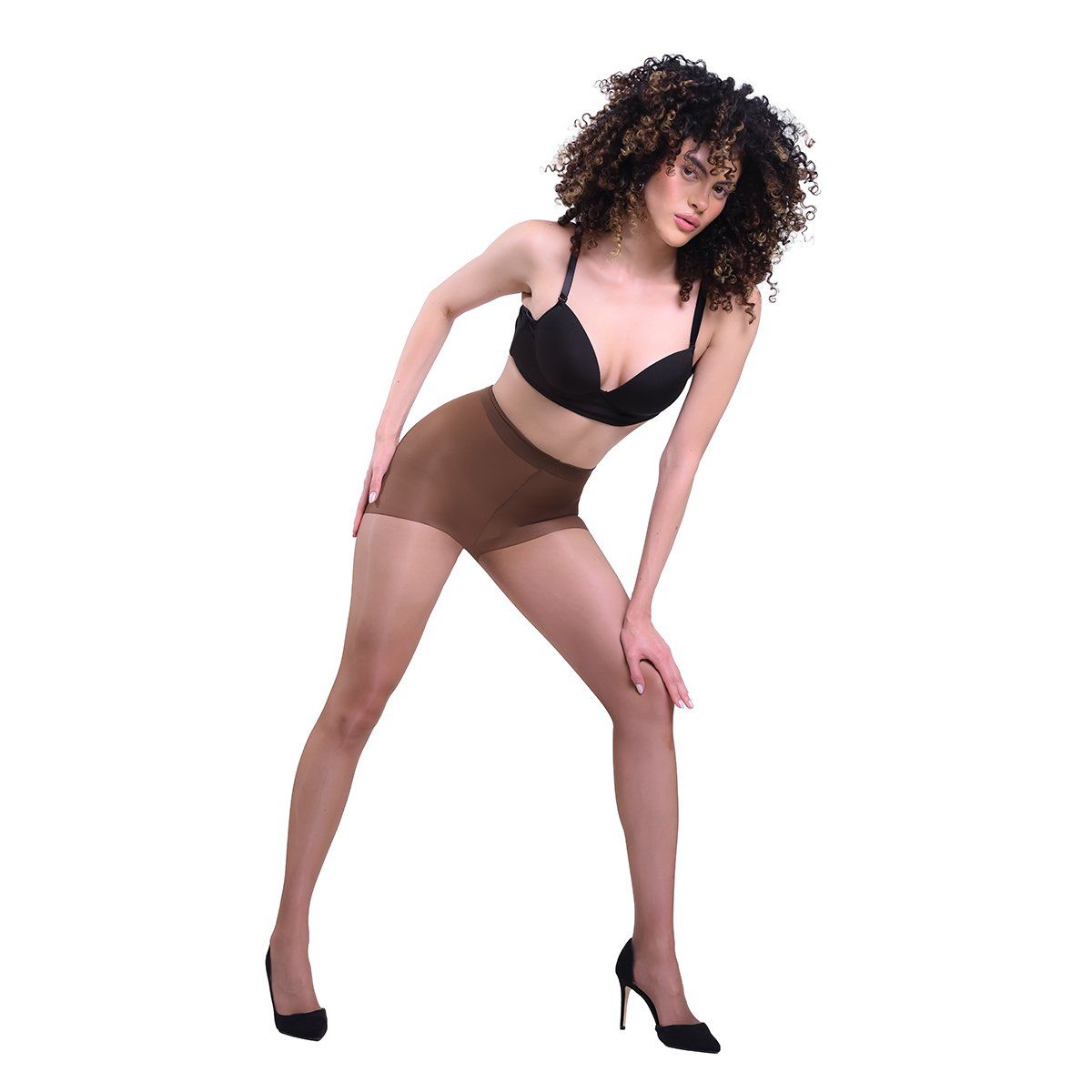 RITCHI - Media Velada Ritchi para Mujer Chic Seda Fría Alta Transparencia