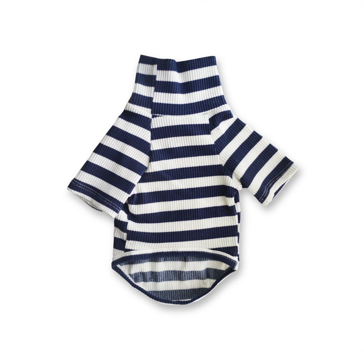 WAWAW - Saco para perro talla L tortuga rayas blanco y azul