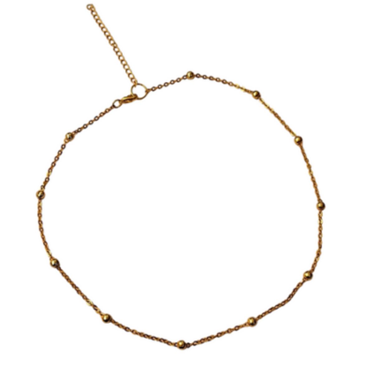 BY CAMI - Collar Balines en Acero con Baño de Oro - Dorado - By Cami®