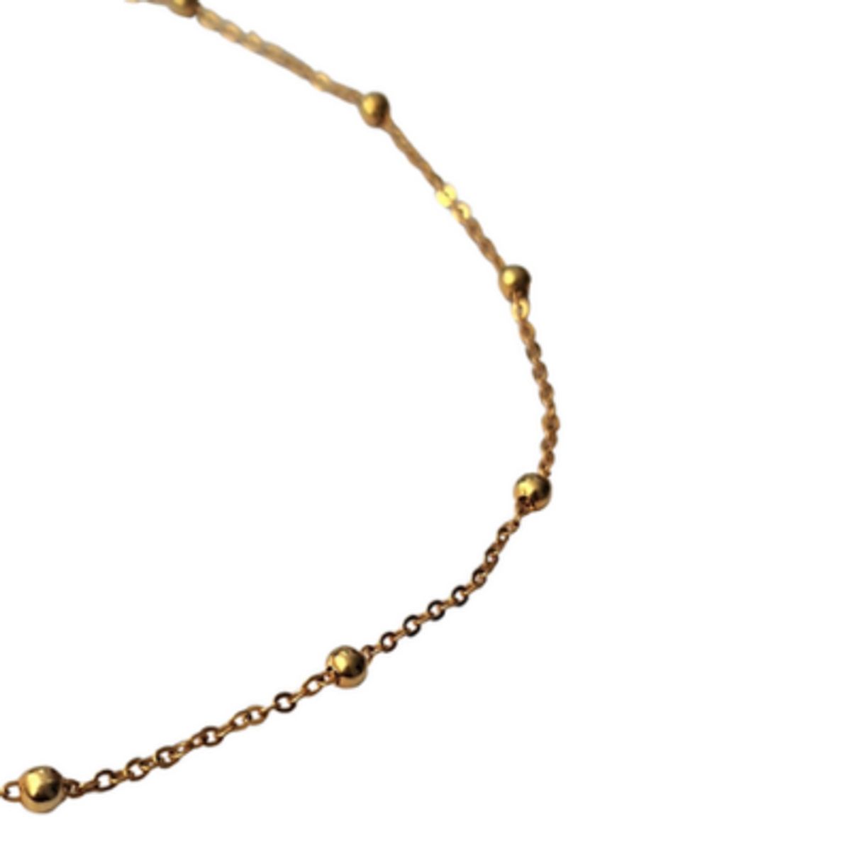 BY CAMI - Collar Balines en Acero con Baño de Oro - Dorado - By Cami®