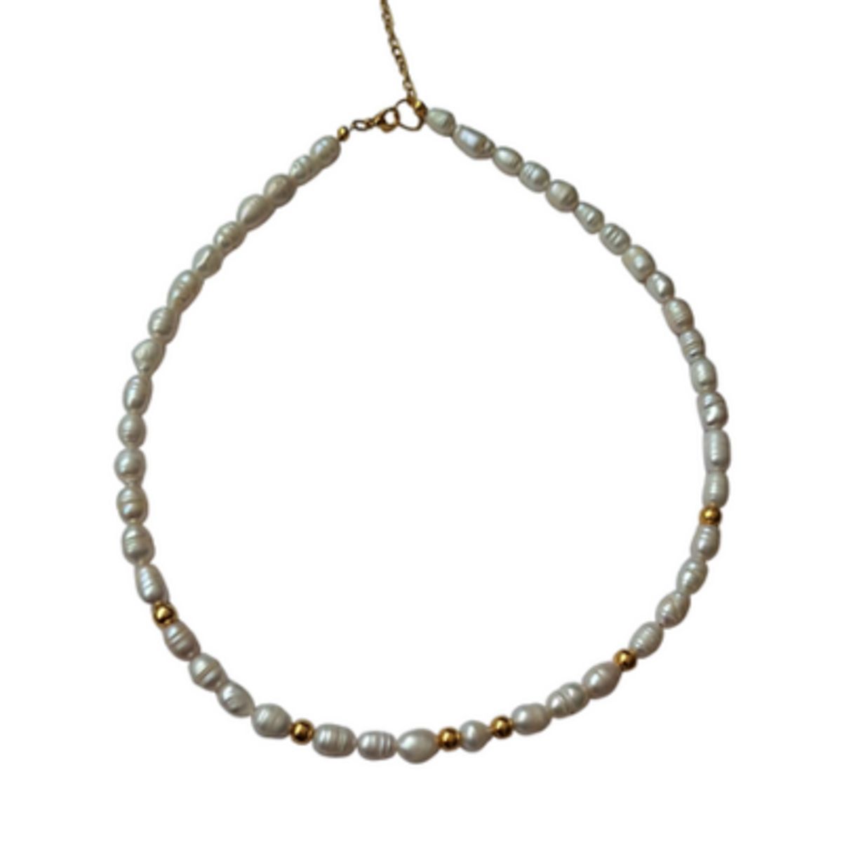 BY CAMI - Collar Lady Pearls en Perlas de Río y Baño de Oro  PerladoDorado  By Cami®