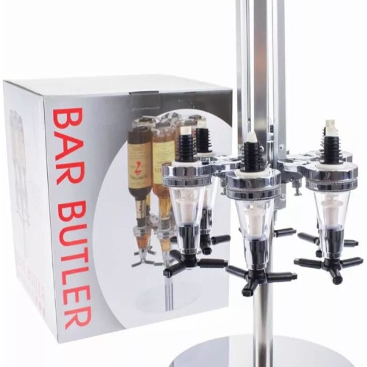 100 - Dispensador  Botellero De Licores Para 6 Botellas Licorera