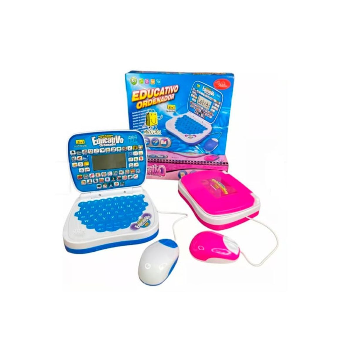 GENERICO - Mini Computador Portátil Mouse Didáctico Infantil Educativo