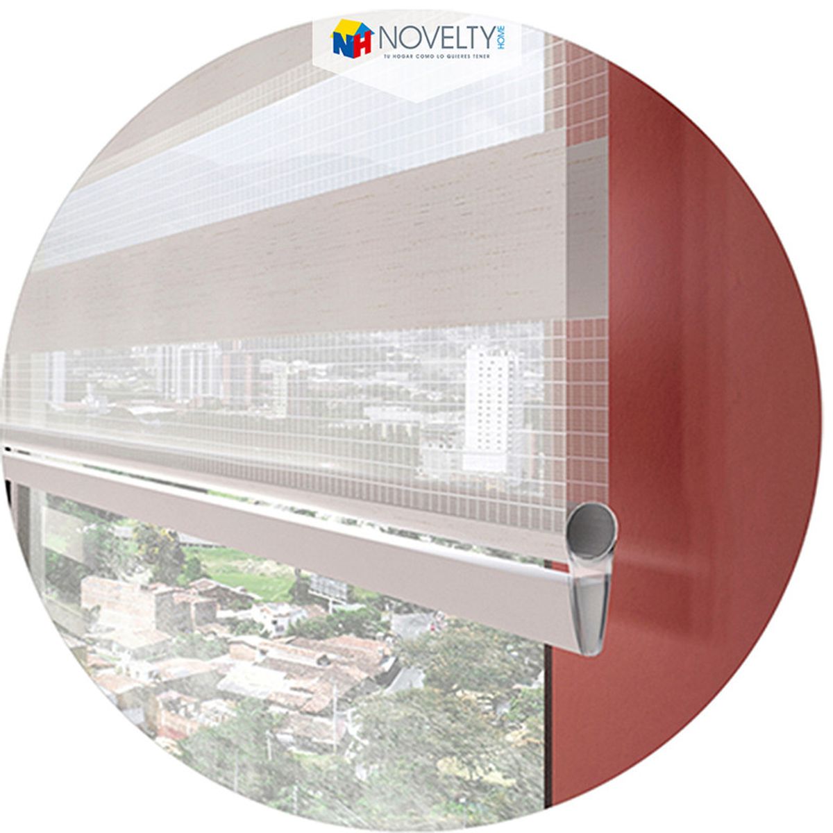 NOVELTY HOME - Cortina Elegance Beige Jaspe 240x220 cm Novelty Home