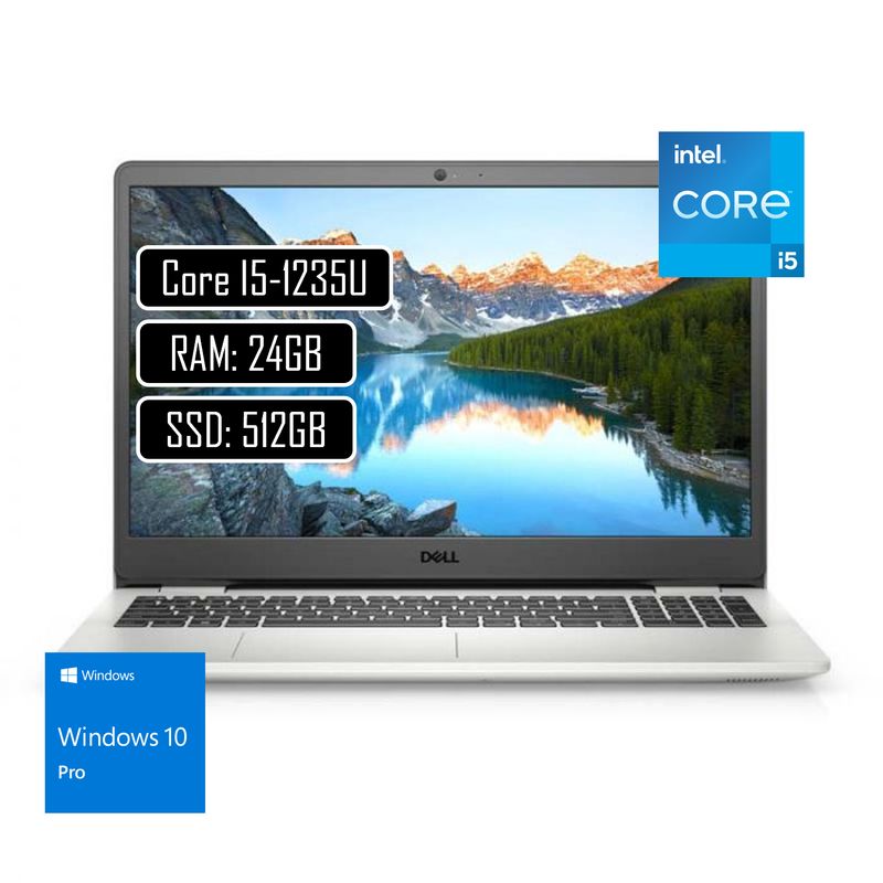 DELL - Portátil Dell 15 Intel Core i5-1235U Ram 24GB Disco SSD 512GB 15.6" FHD WinPro
