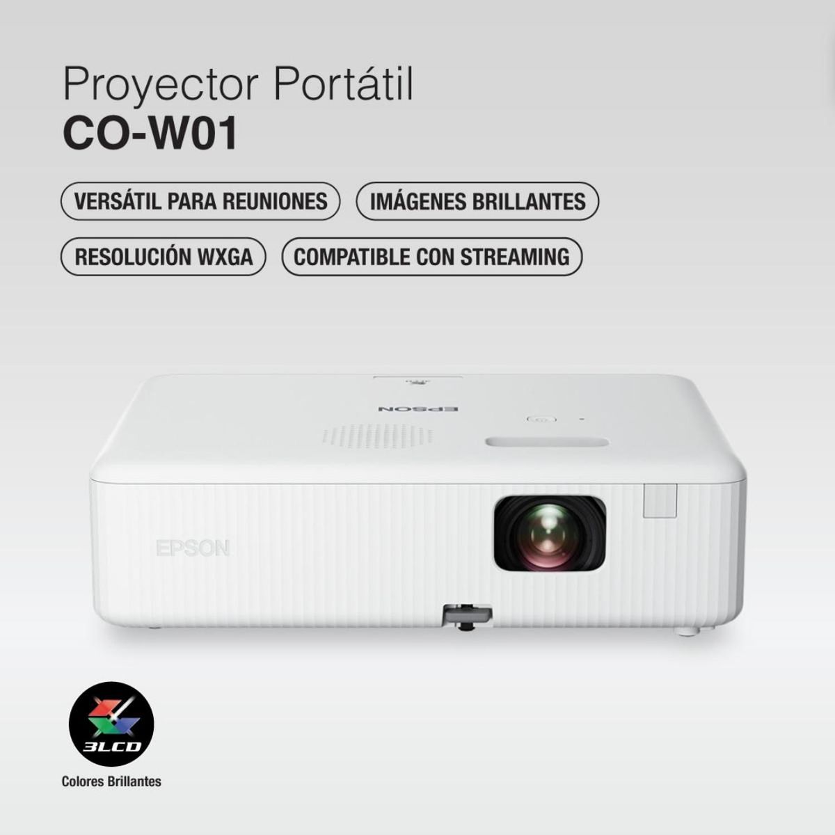 EPSON - Proyector Epson Flex CO-W01 3LCD WXGA 3000 lúmenes