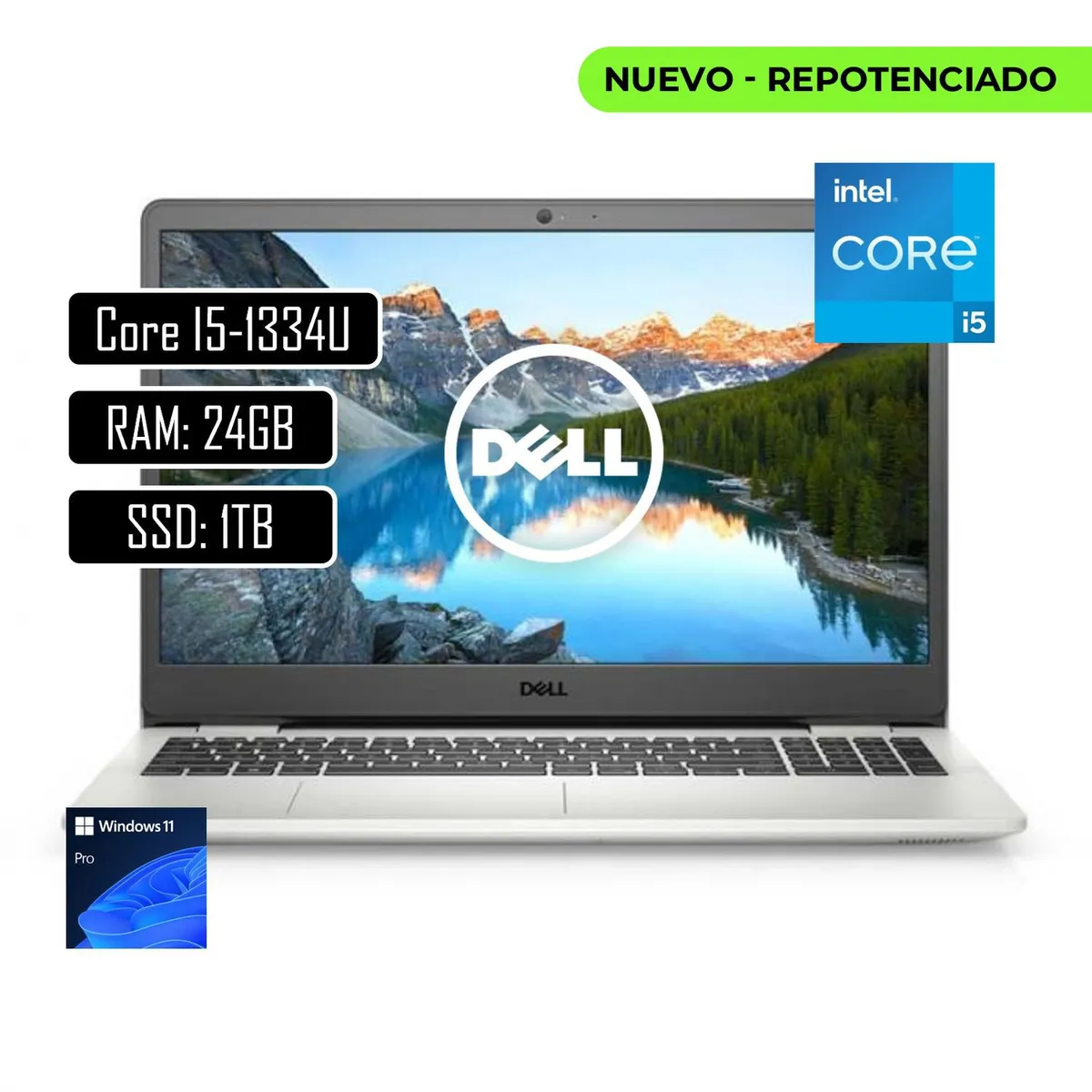 DELL - PORTATIL DELL INSPIRON Intel Core i5-1334U 15.6 FHD 24GB RAM 1TB SSD Win11 Pro