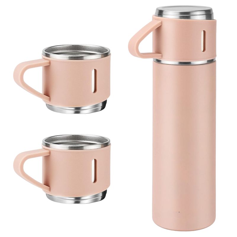 GENERICO - Set Termo De Acero Inoxidable Con Pocillos Bebidas Calientes Frías