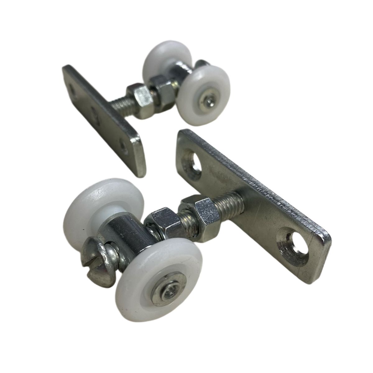 GENERICO - Rodachina Colgante 2 Ruedas Nylon x4 Unidades