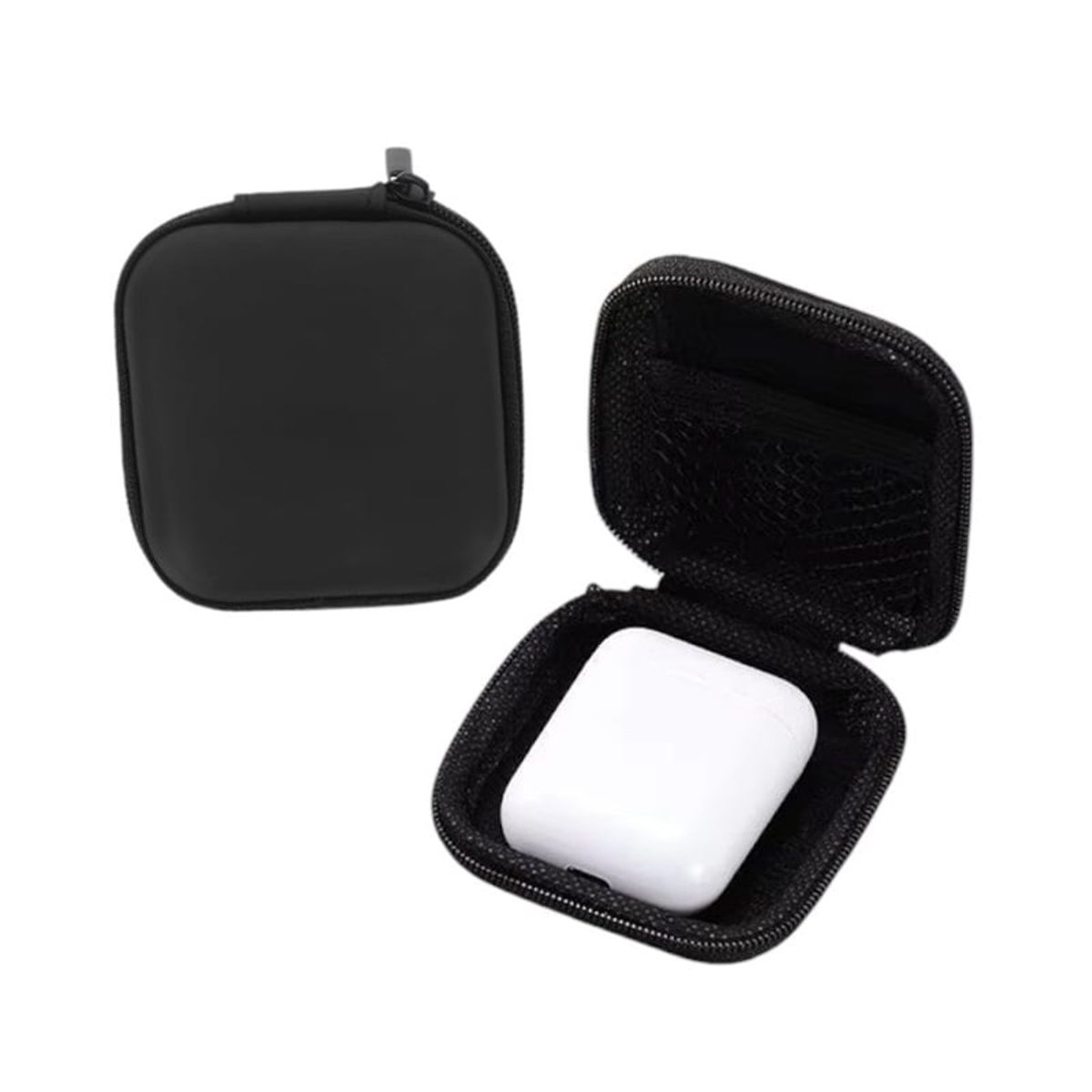 GENERICO - Estuche Liso Para Audífonos Inalámbricos In-ear Negro Mate