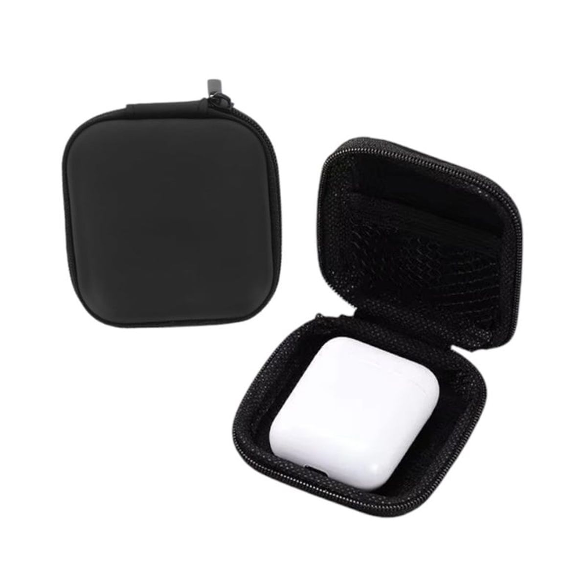 GENERICO - Estuche Liso Para Audífonos Inalámbricos In-ear Negro Mate