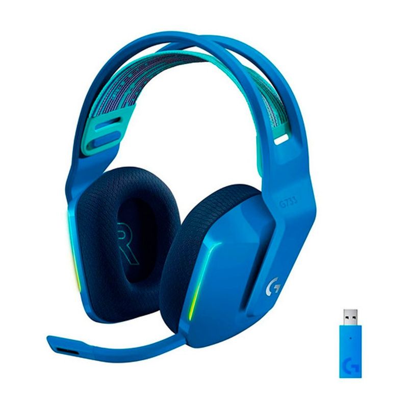 LOGITECH - Logitech G733 Diadema Gamer Inalámbrica Rgb Usb Azul