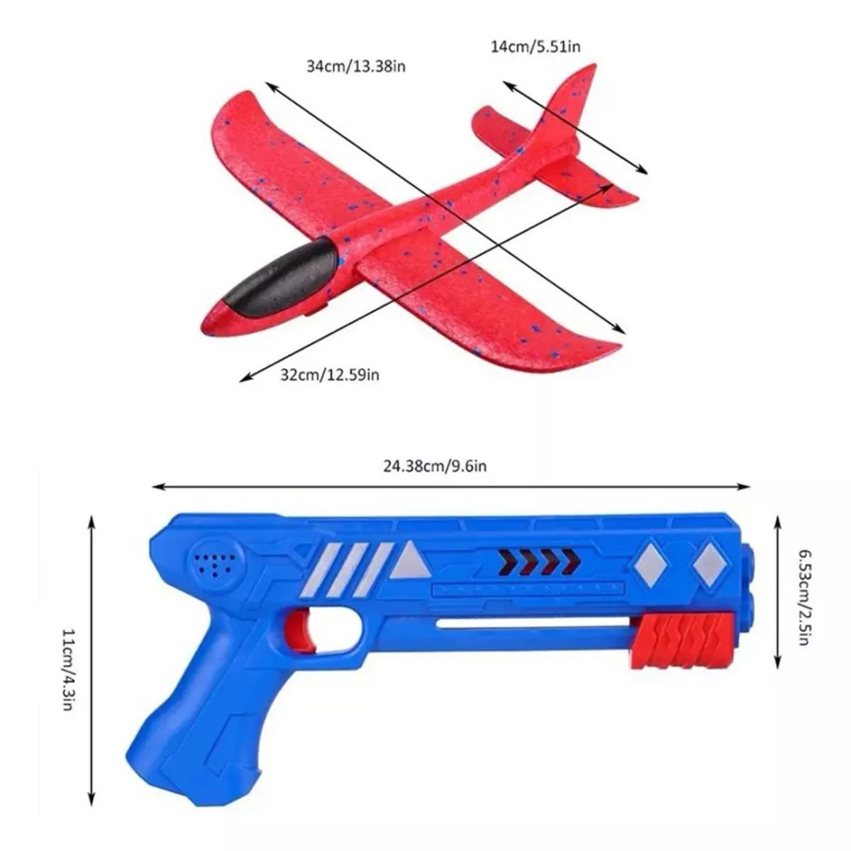 GENERICO - Lanzador De Avion Con Burbujas Juguete Para Niños Y Niñas