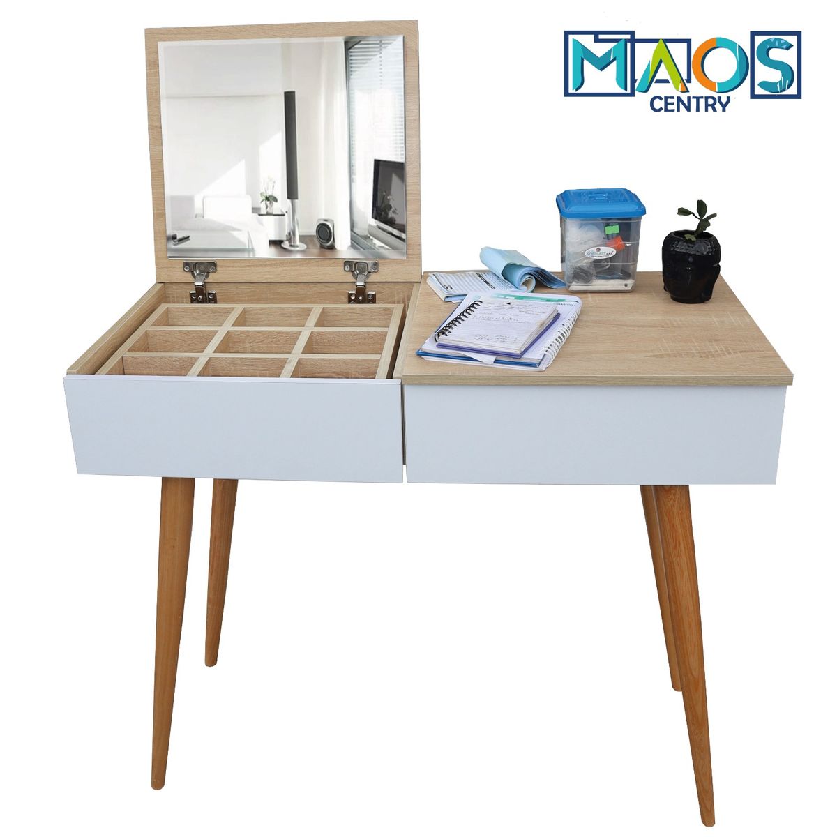 MAOS - MUEBLE TOCADOR EN MADERA VANITY CENTRY