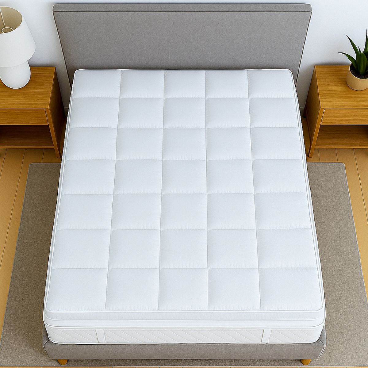 PLUMA LUNA - Sobre colchon - Mattress topper - Pillow - Queen 160x190x6cm