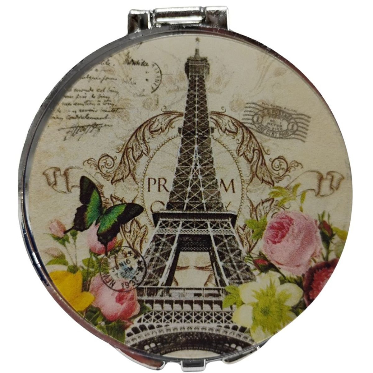 MAZUGI - Espejo De Bolsillo Redondo 2und Diseño Torre De Paris