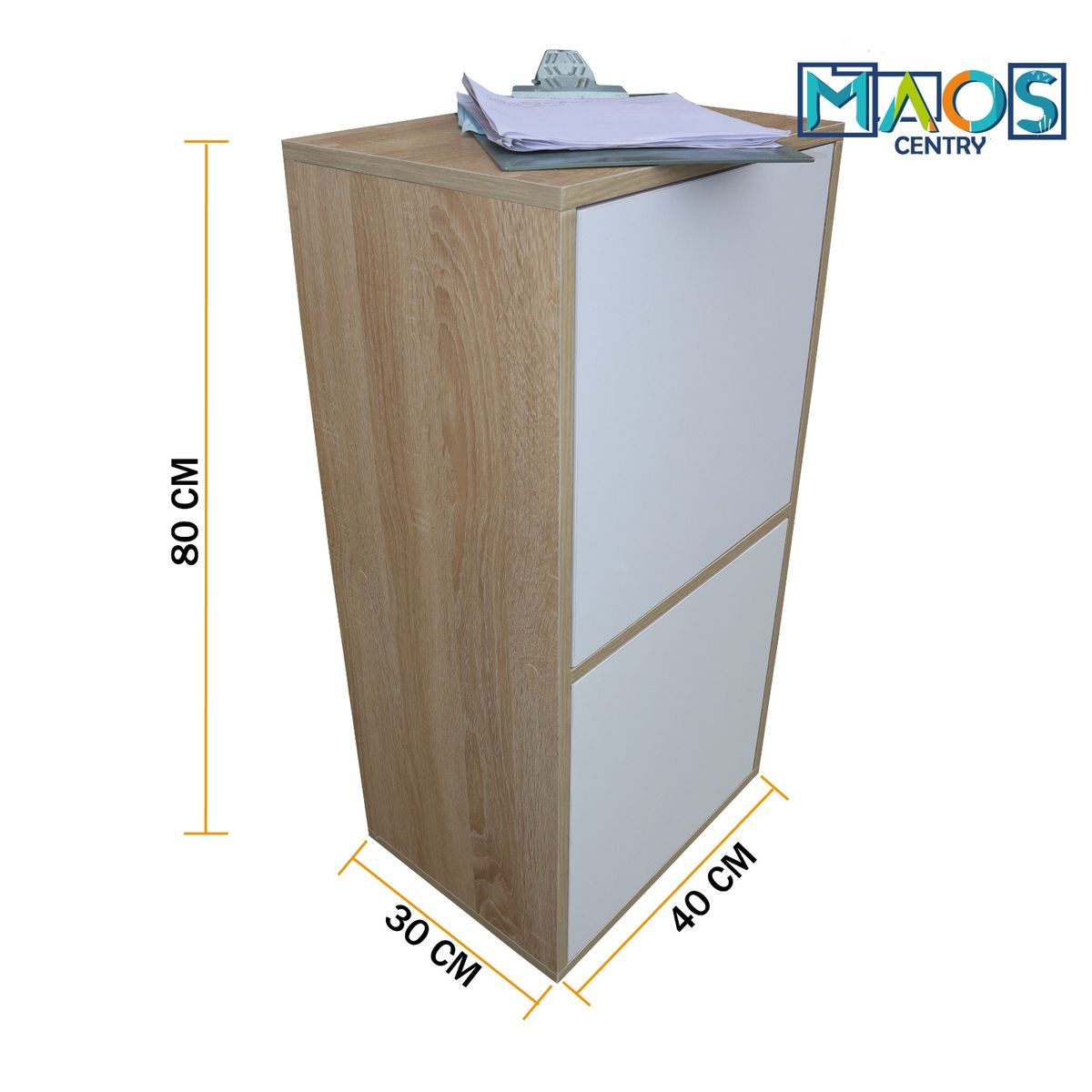 WOOD PETS - MUEBLE ORGANIZADOR EN MADERA FLOTANTE PUSH