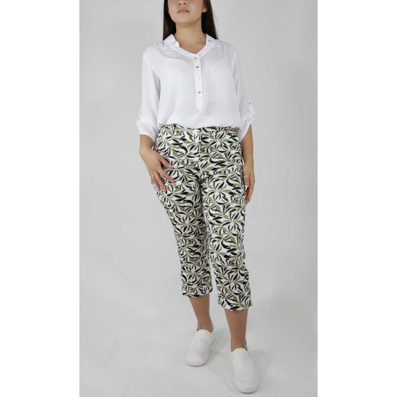 L Y H - Capri Para Mujer Verde Marca L&H