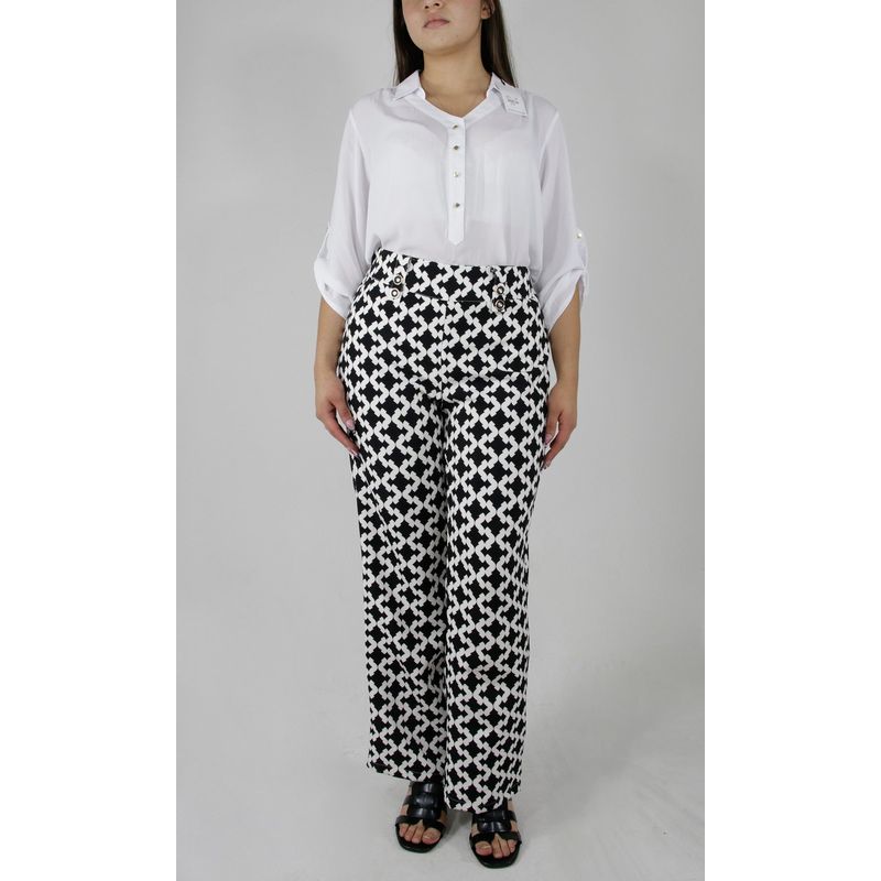 L Y H - Pantalon Para Mujer Blanco Marca L&H
