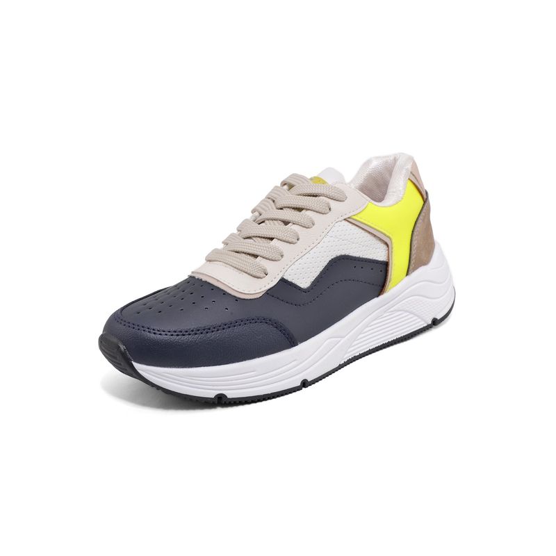 TELLENZI - Tenis Dama Azul-Beige Tellenzi A-111
