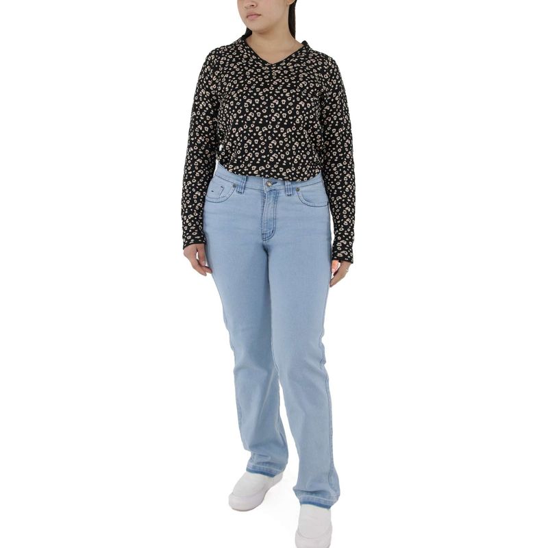 L Y H - Jean Para Mujer Azul Marca L&H