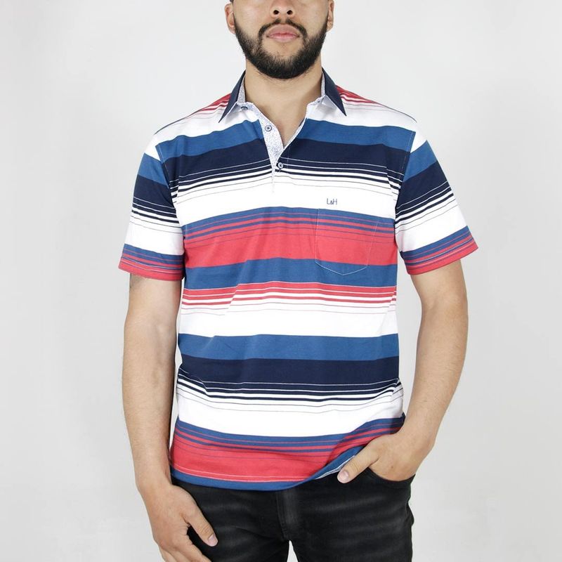 L Y H - Camiseta Para Hombre Rojo Marca L&H