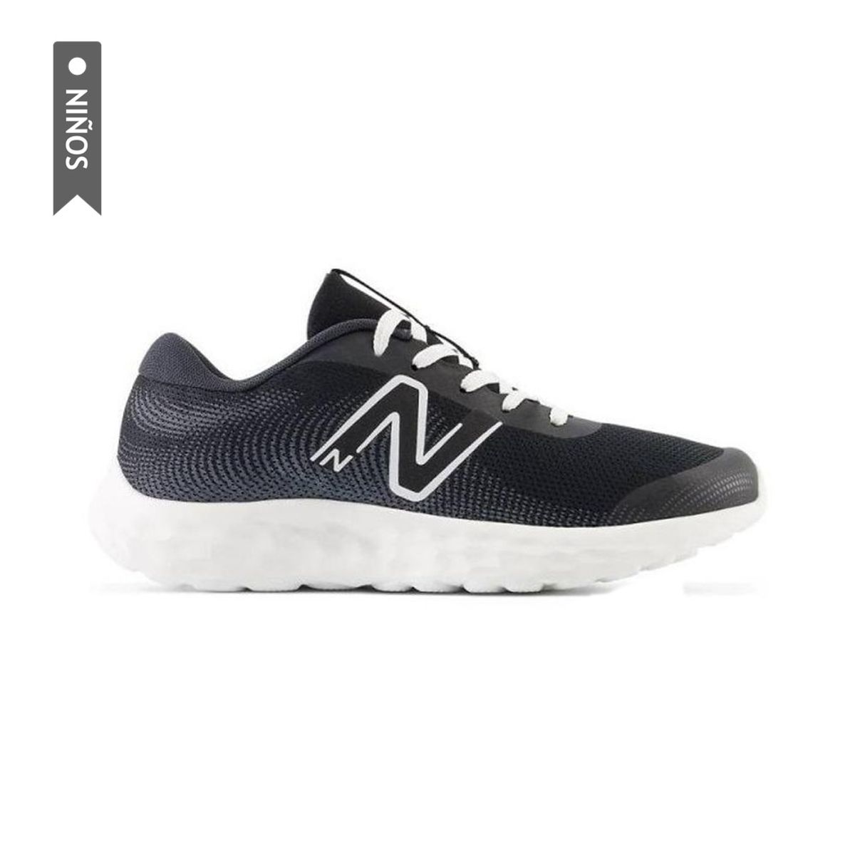 NEW BALANCE - Tenis New Balance 520 Niño-Negro/Blanco