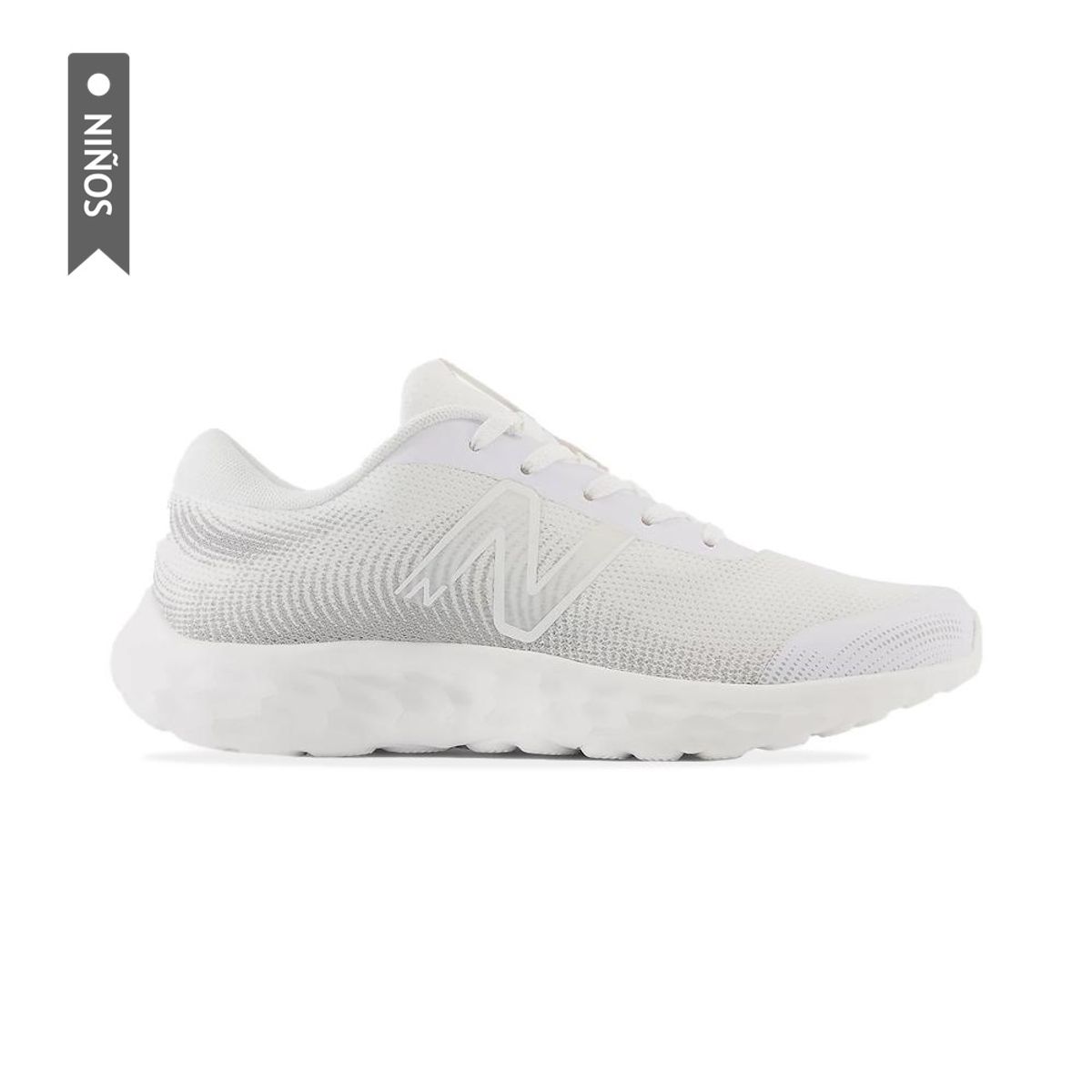 NEW BALANCE - Tenis New Balance 520 Niño-Blanco