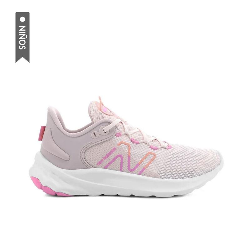 NEW BALANCE - Tenis New Balance Fresh Foam Roav Niño-Rosa