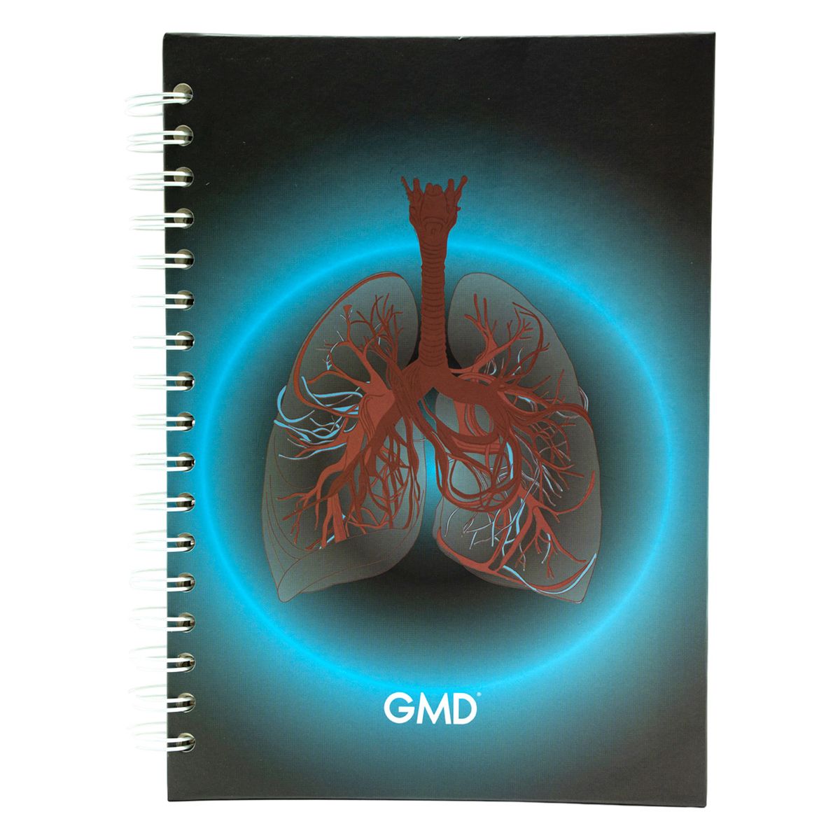 GMD - Cuaderno Agenda Para Enfermería Y Medicina 120 Hojas Pulmones