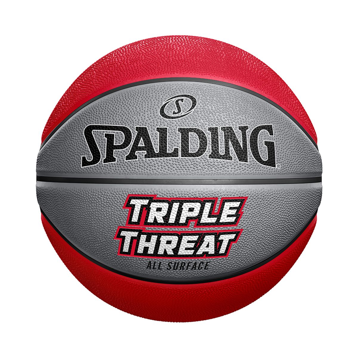 SPALDING - Balon Spalding De Basketball Triple Threat Rubber #7-Rojo