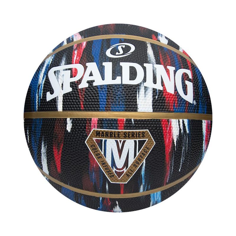 SPALDING - Balon Spalding De Basketball Marble Series #7-Negro
