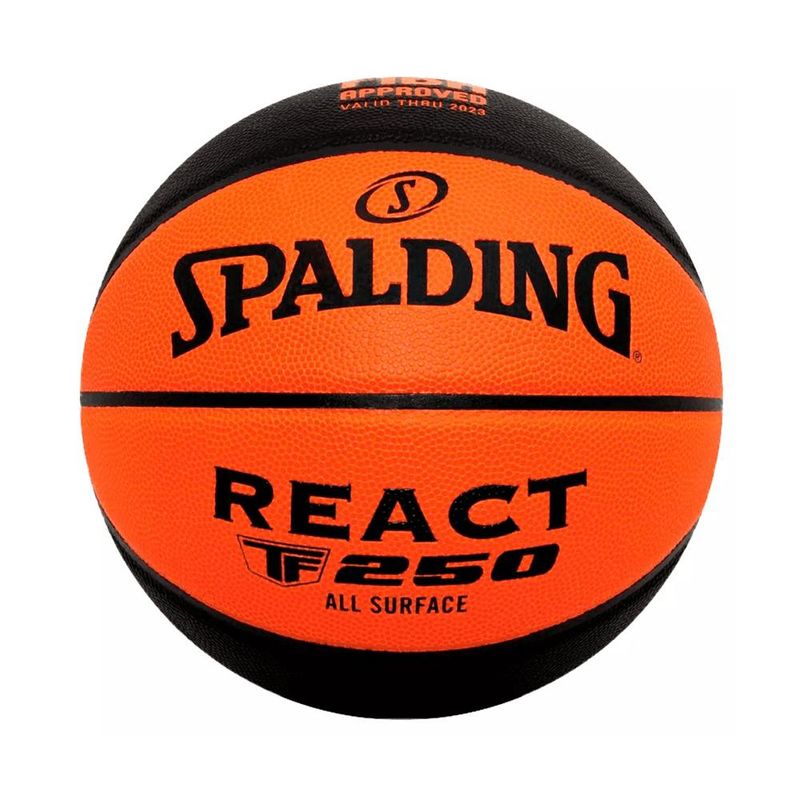 SPALDING - Balon Spalding De Basketball React Fiba Tf 250 #6-Naranja