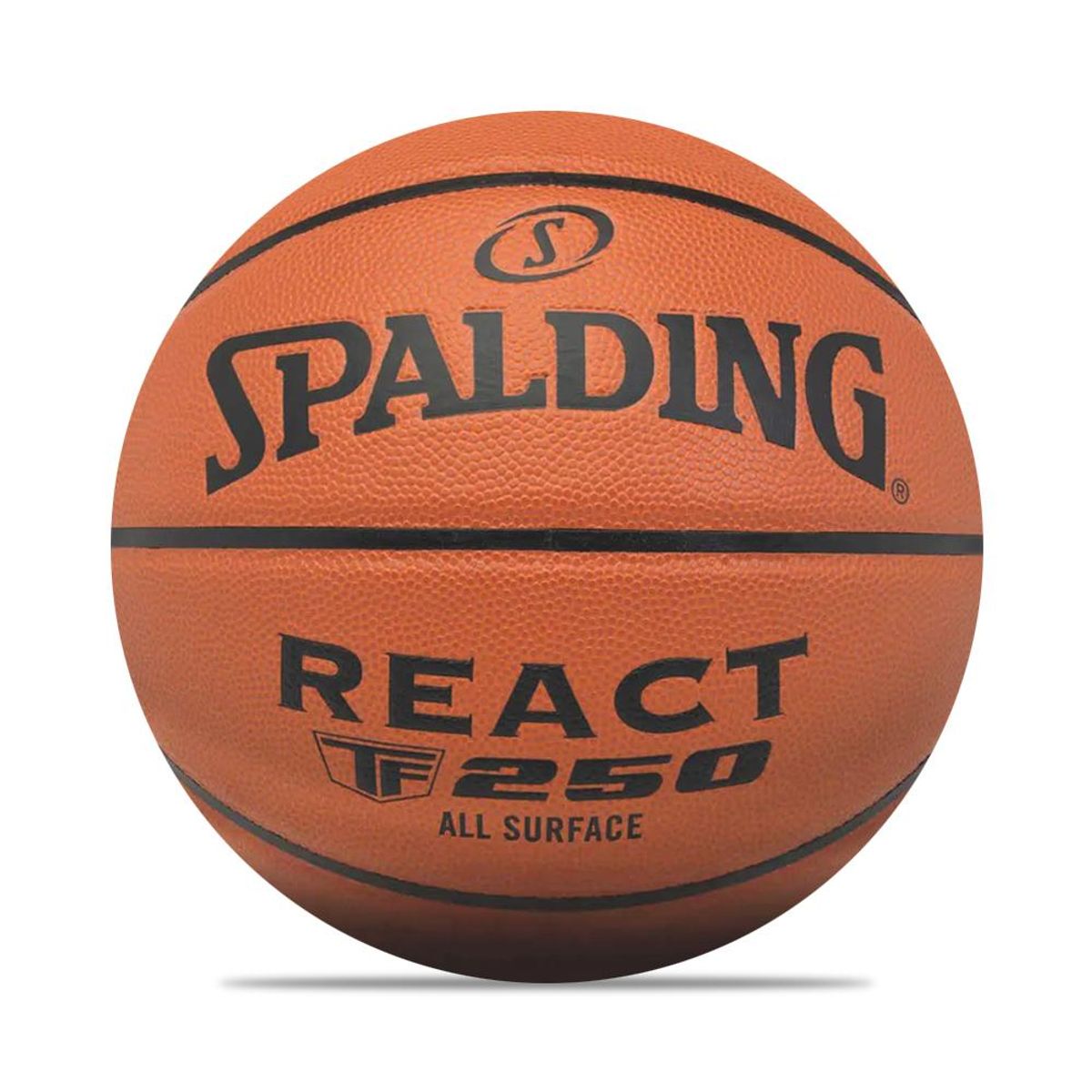 SPALDING - Balon Spalding De Basketball React Fiba #7-Naranja/Negro