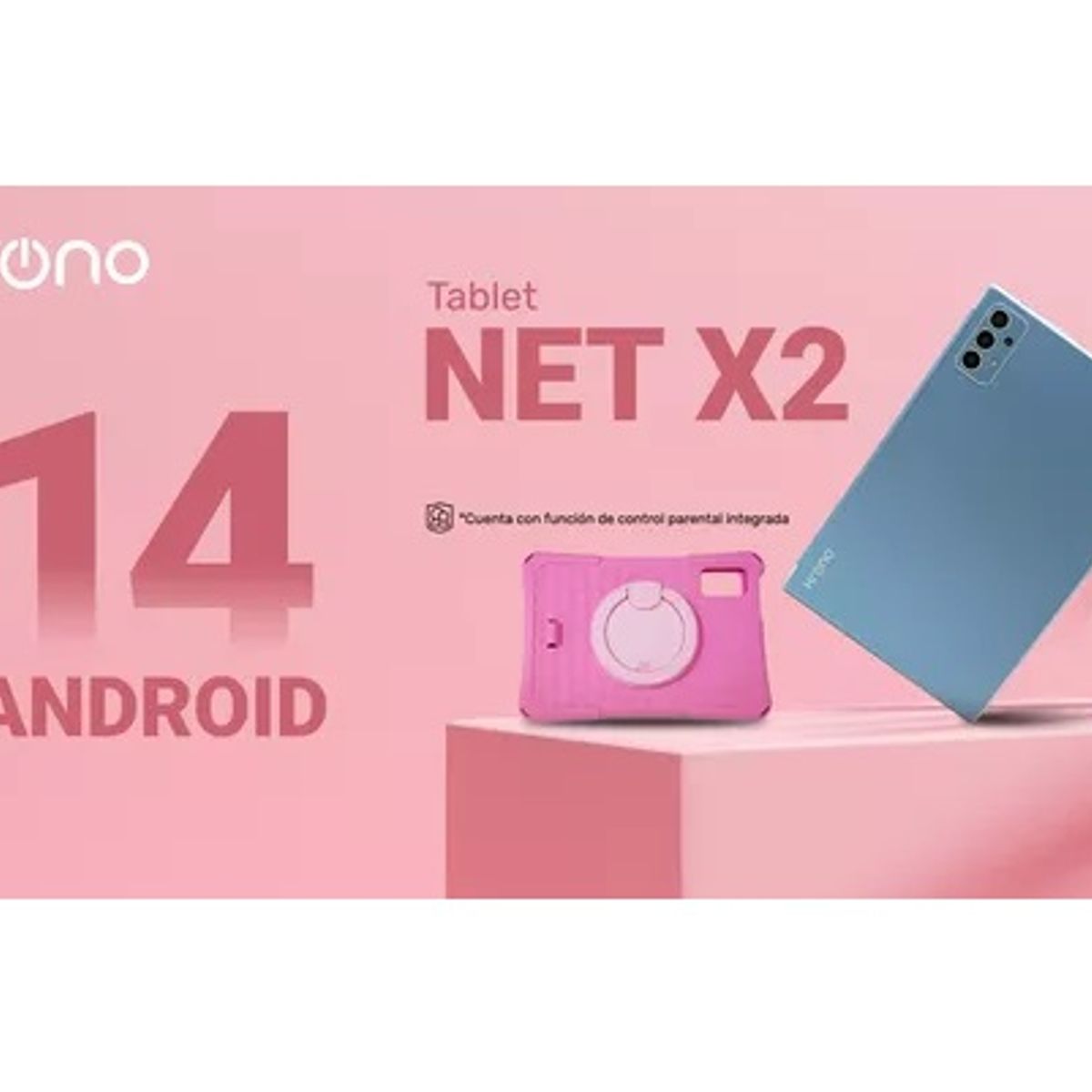 KRONO - Tablet Niños 10 Pulgadas 4GB RAM Doble SIM Android 14 64GB Rosado