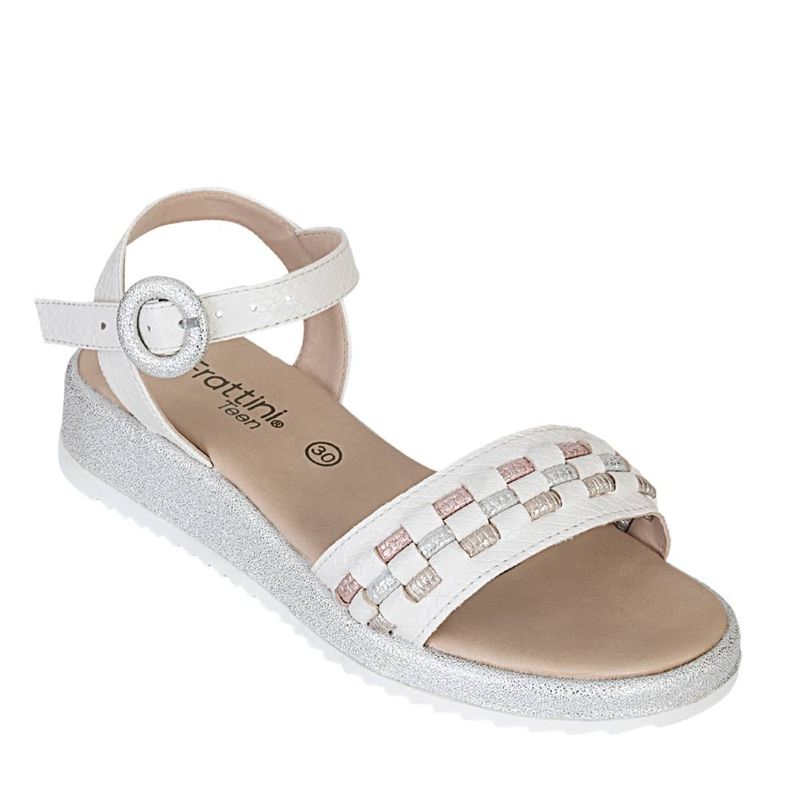 FRATTINI - Sandalia de Niña marca FRATTINI en Color BLANCO   SANDSAMIRA 1
