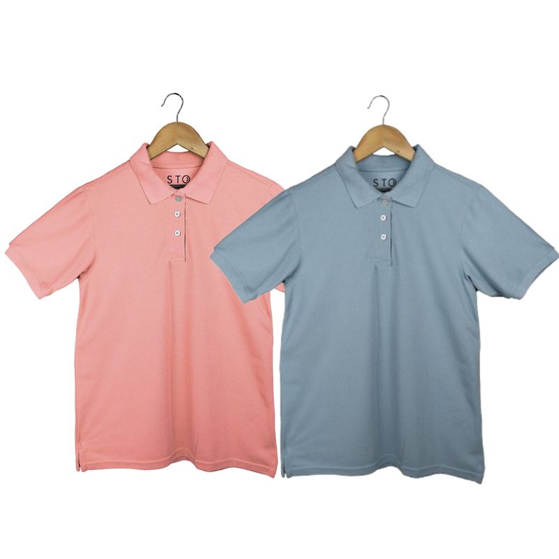 SIABATTO - Camiseta Polo Mujer Combo x2