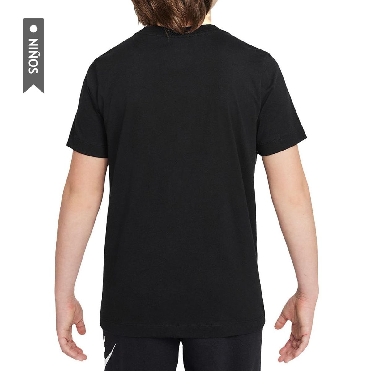 NIKE - Camiseta Nike K Nsw Tee Futura Hbr Ssnl Niño-Negro