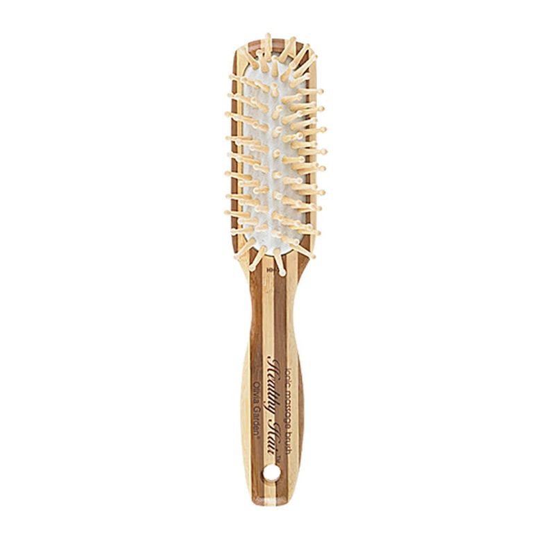OLIVIA GARDEN - Cepillo Hh2 Healthy Hair Bambu Massage Paddle Narrow.