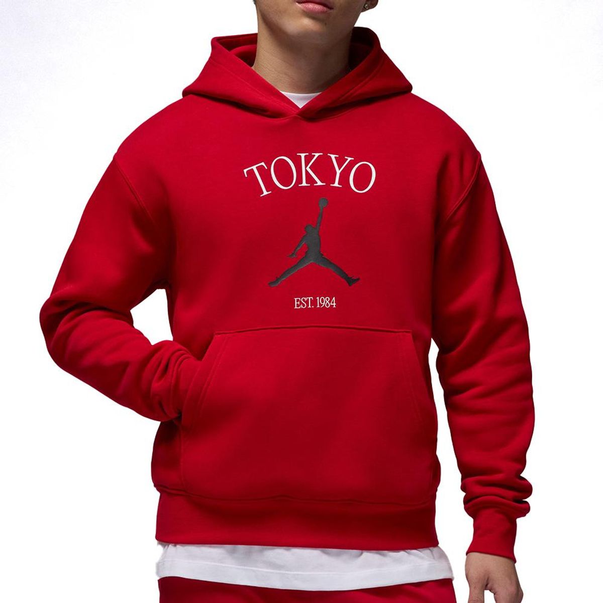 NIKE - Hoodie Nike M J Tokyo City Hbr Po Hdy-Rojo