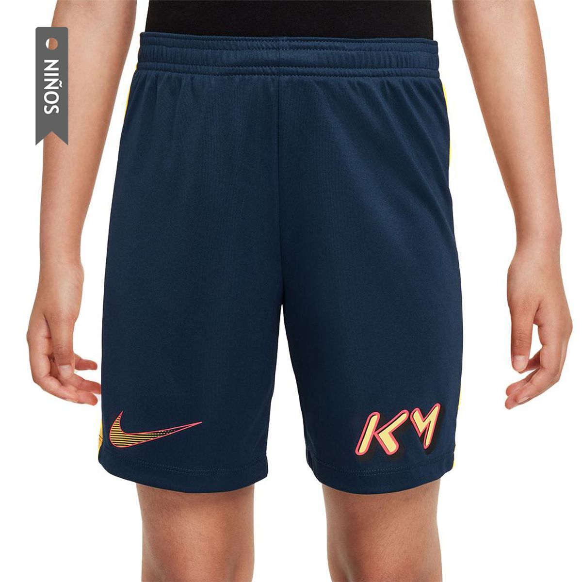 NIKE - Pantaloneta Nike Kylian Mbappé Academy 23 Niño-Azul