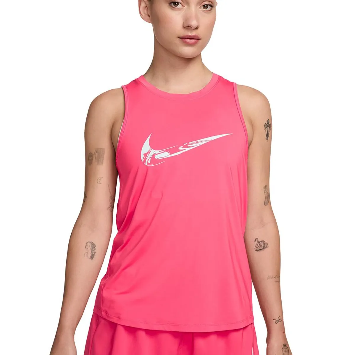 NIKE - Camiseta Esqueleto Nike One Mujer-Rosa