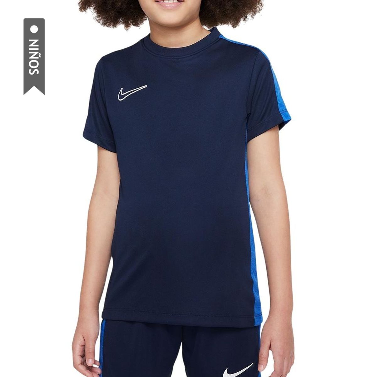NIKE - Camiseta Nike Y Df Acd23 Top Ss Niño-Azul