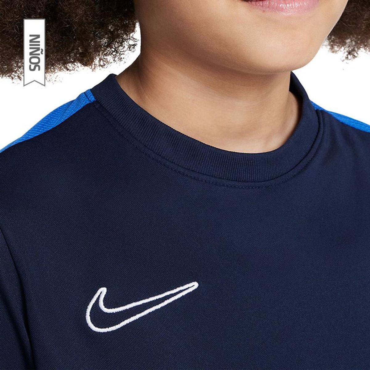 NIKE - Camiseta Nike Y Df Acd23 Top Ss Niño-Azul