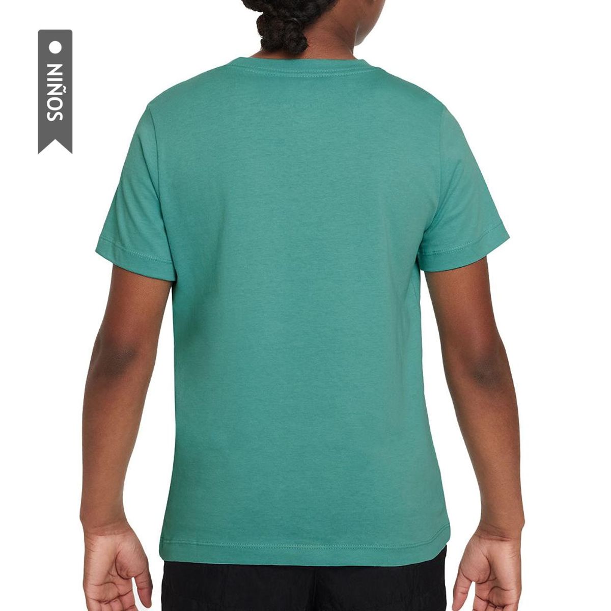NIKE - Camiseta Nike K Nsw Tee Boxy 1 Futura Niño-Verde