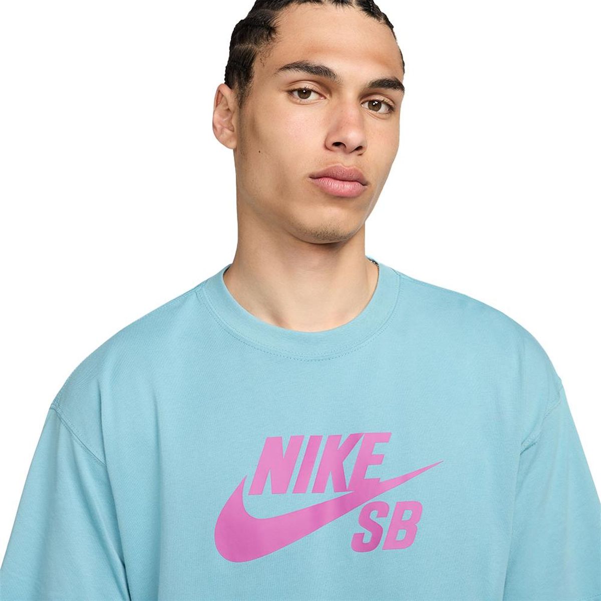 NIKE - Camiseta Nike Action Sports Tee Logo Hbr-Celeste